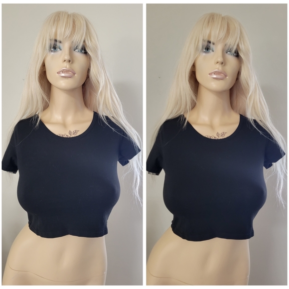 Black sexy crop top - Picture 2 of 5